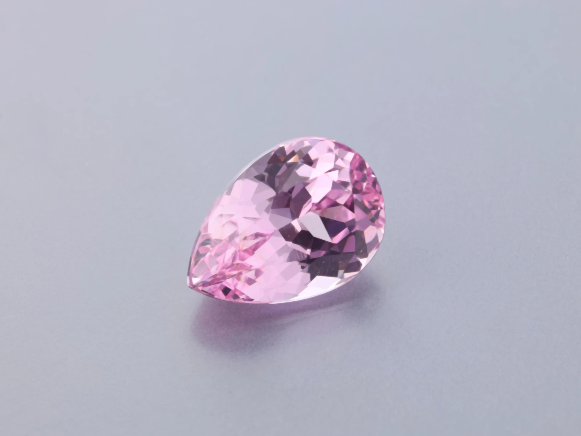 Spinel 7.5x5.4mm Pear Shape Light Pink