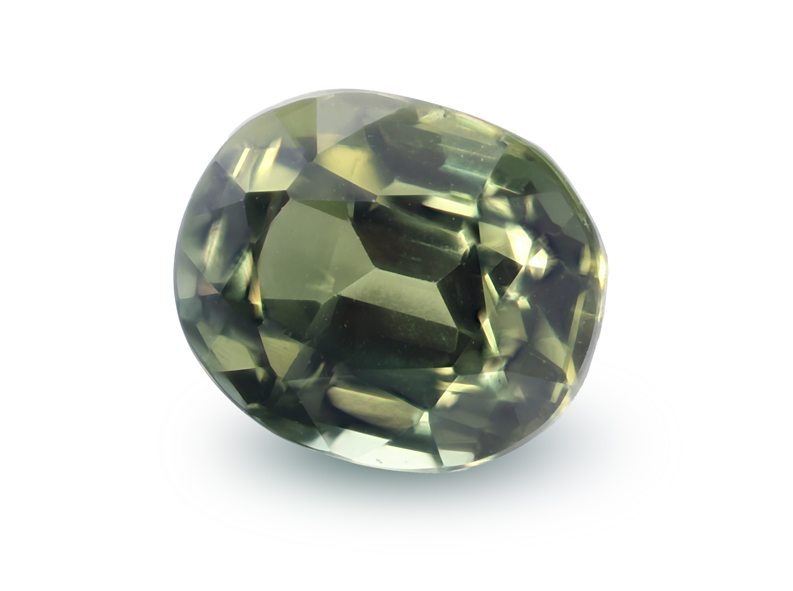 Sapphire 6.4x5.4mm Oval Green