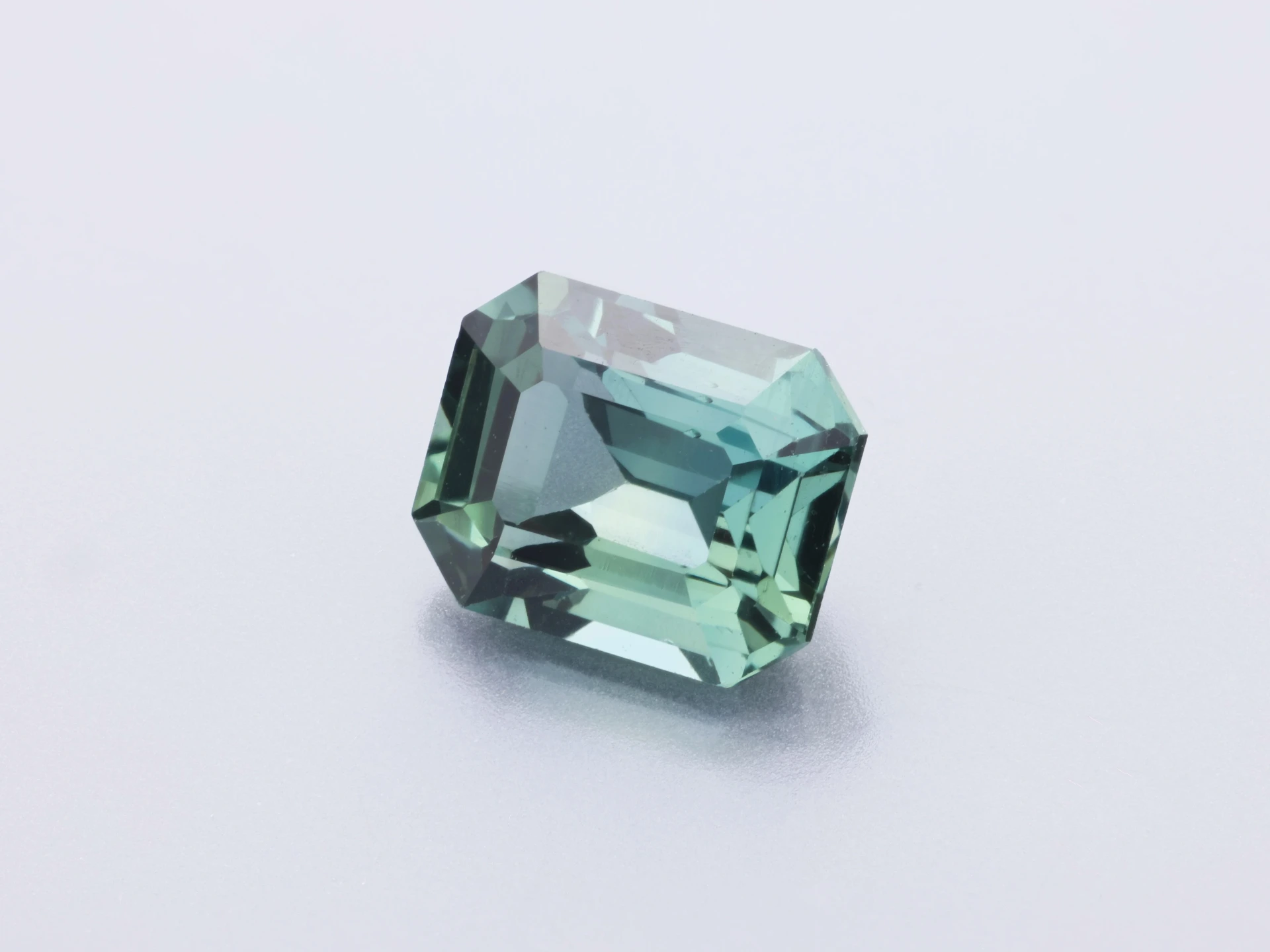 Sapphire 5.9x4.8mm Emerald Cut Teal
