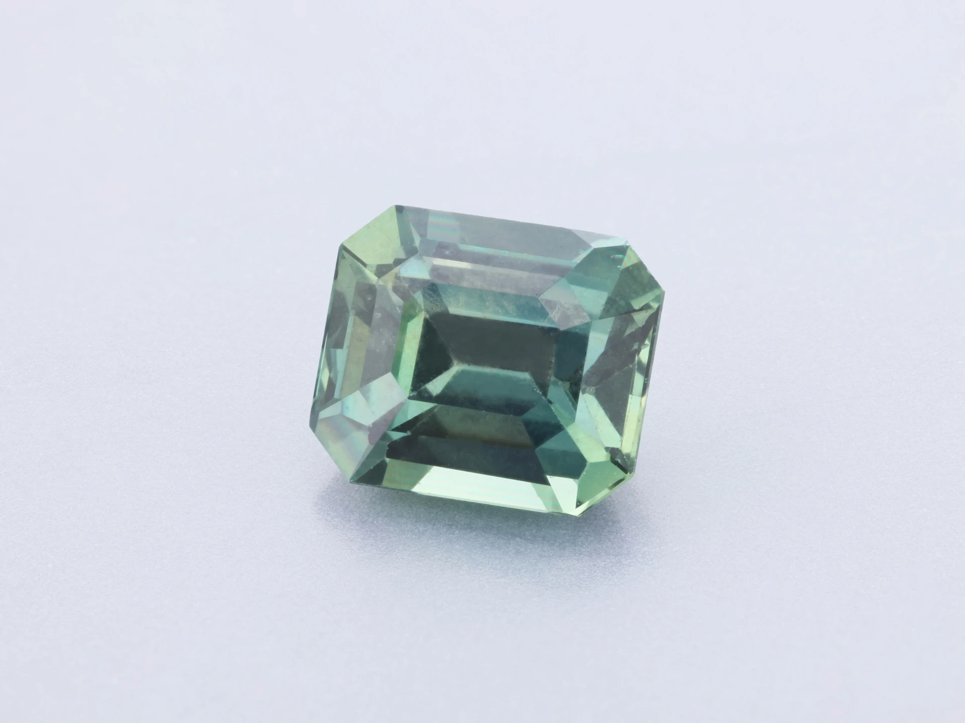 Sapphire 5.9x5mm Emerald Cut Teal