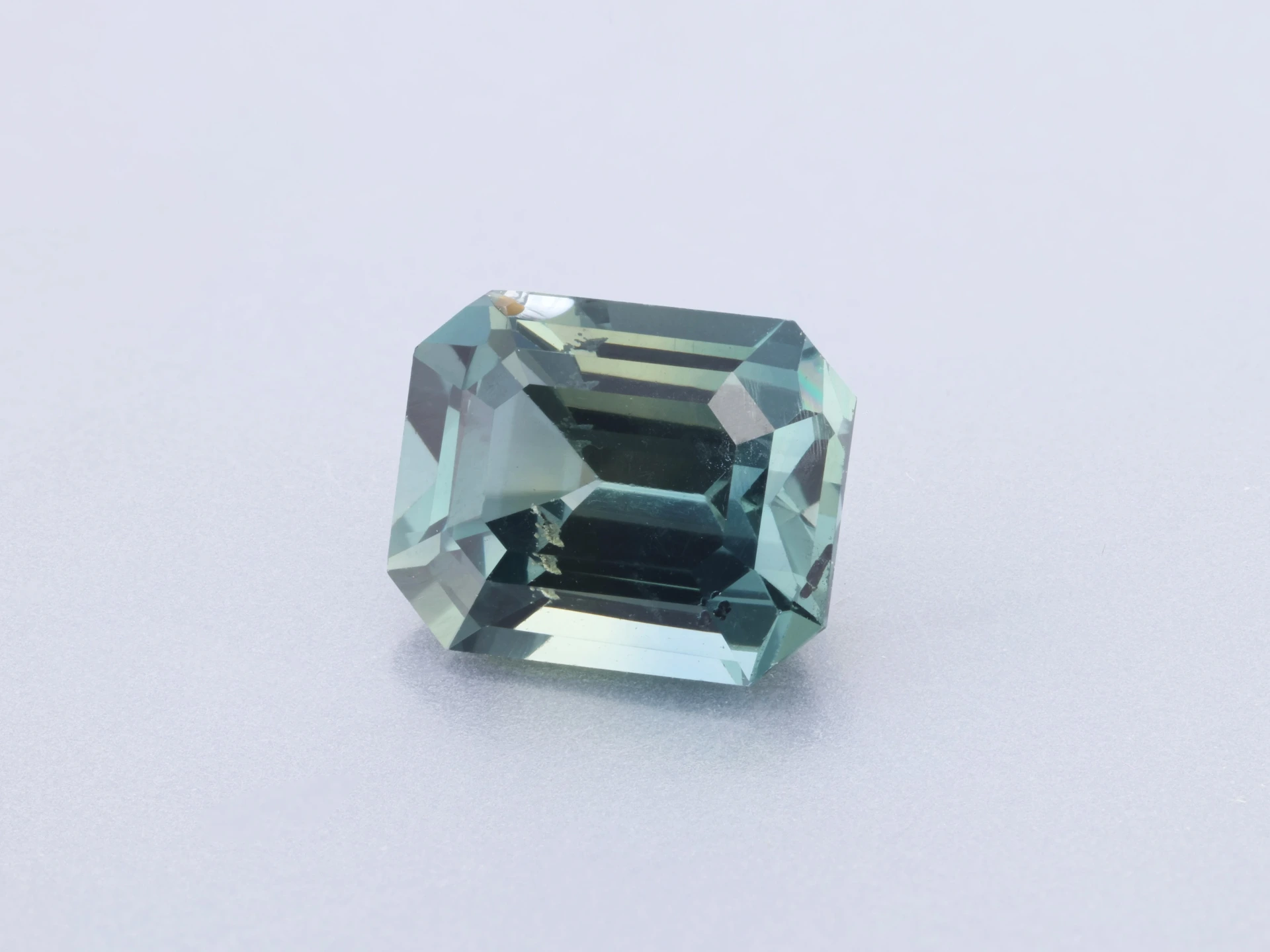 Sapphire 6.1x5mm Emerald Cut Teal
