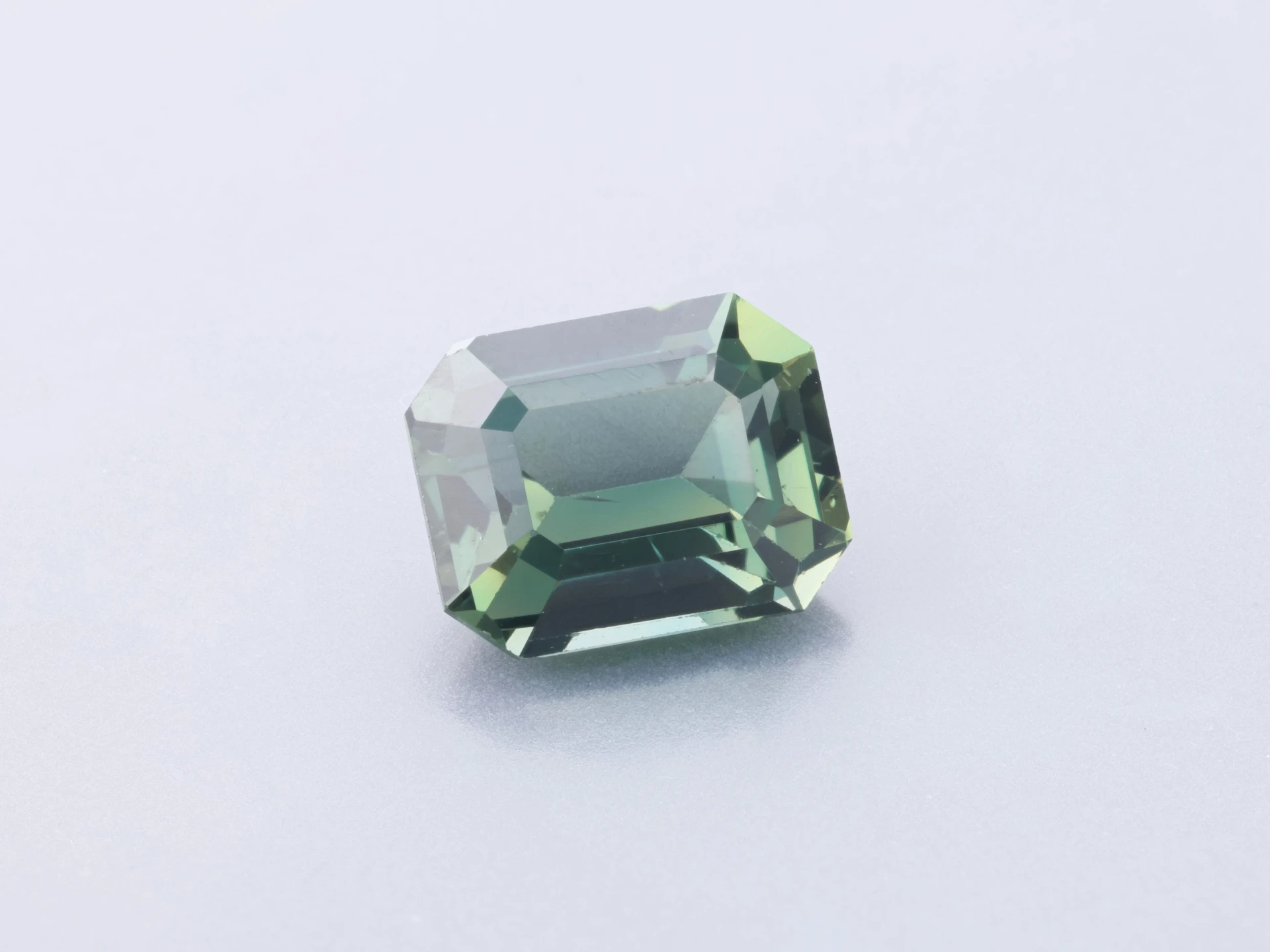 Sapphire 6.3x5mm Emerald Cut Teal