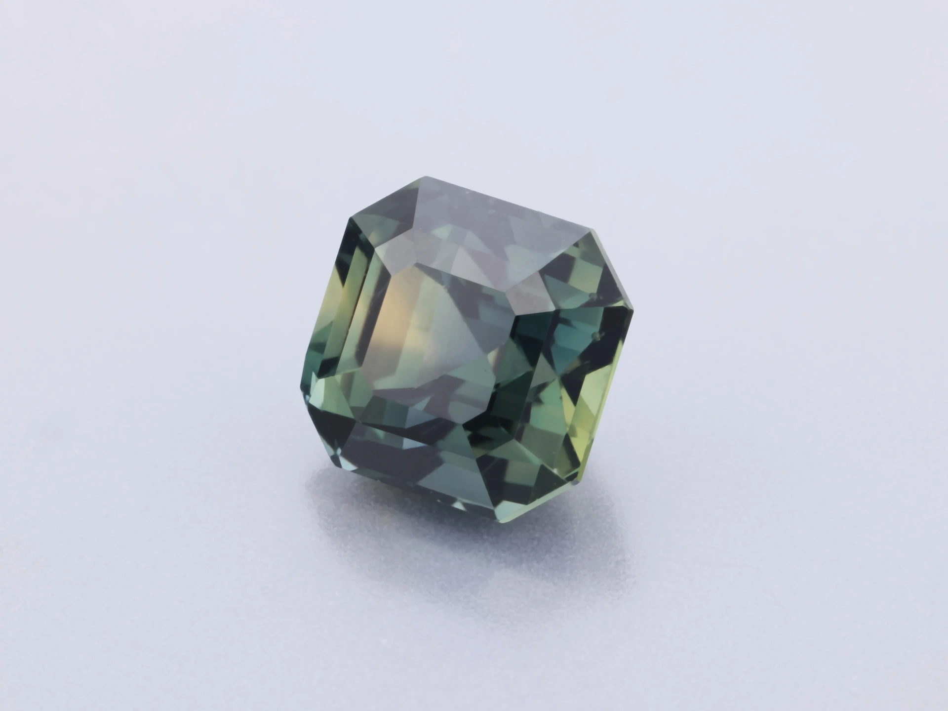 Sapphire 6.10mm Square Emerald Cut Teal