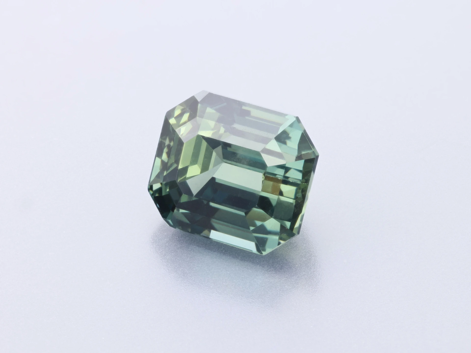 Sapphire 6.1x5.3mm Emerald Cut Teal