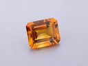 Citrine 12x10mm Emerald Cut Dark