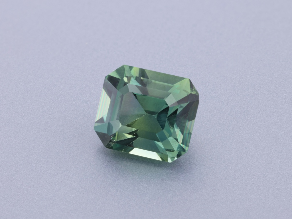 Sapphire 5.8x5mm Emerald Cut Teal