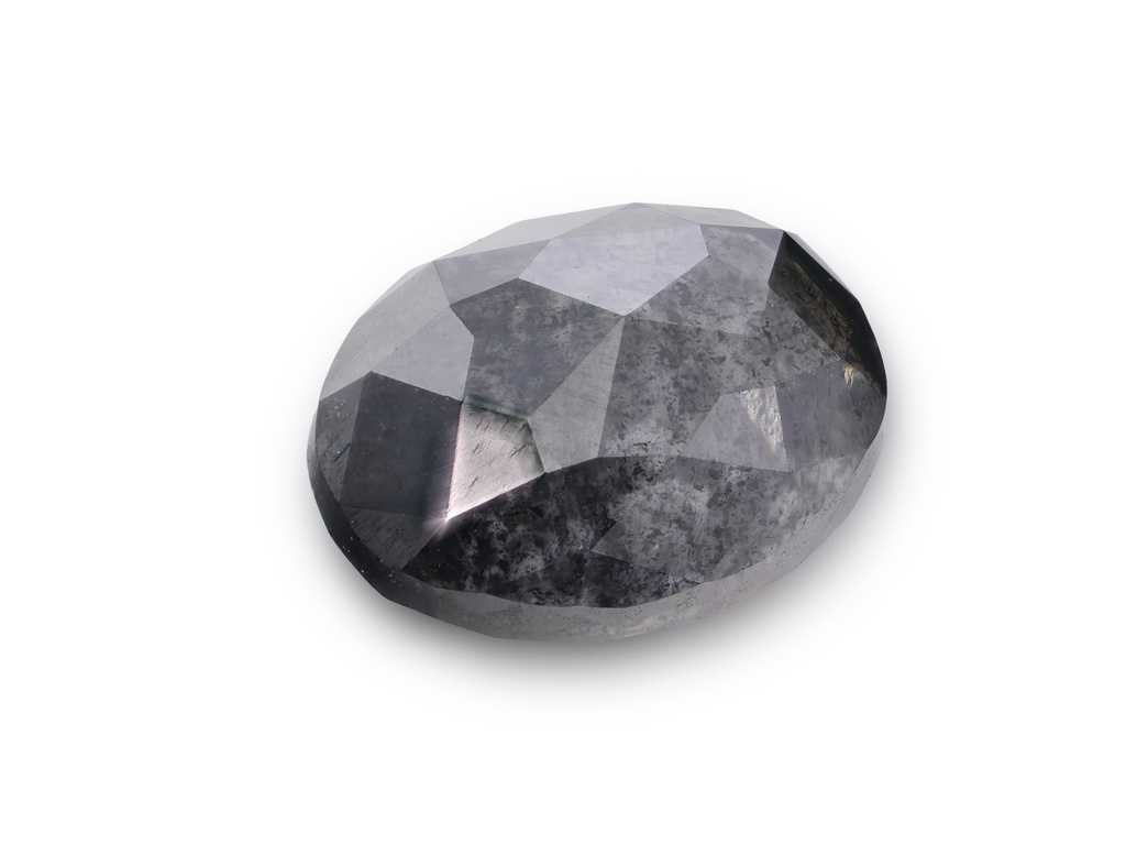 [DMVR0605X2] Salt & Pepper Diamond 5.6x4.4mm Oval Rose Cut