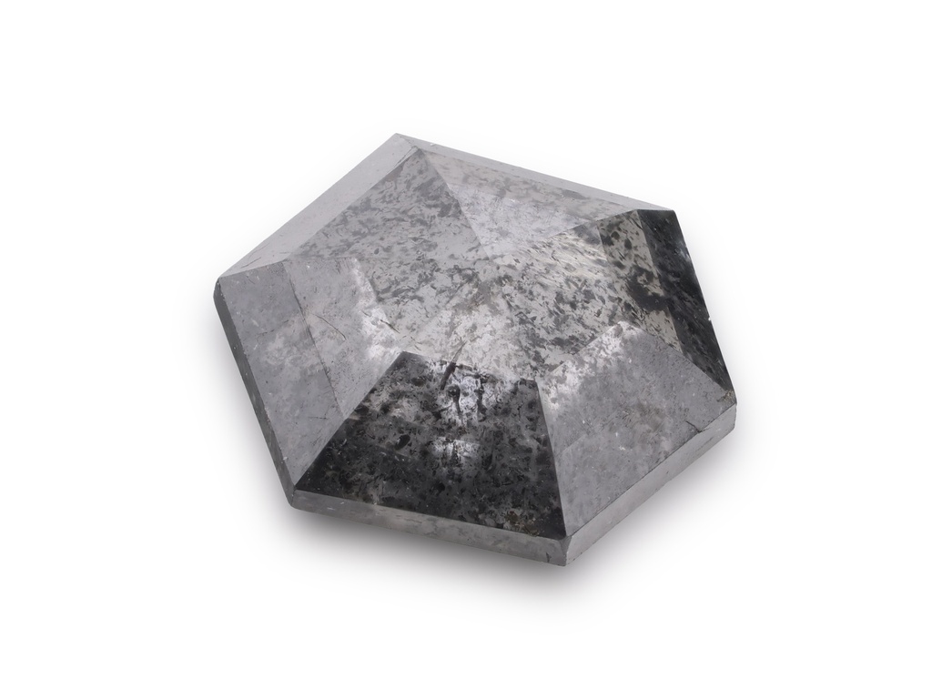 [DMFR0605X2] Salt & Pepper Diamond 6.3x5.2mm Hexagon Rose Cut