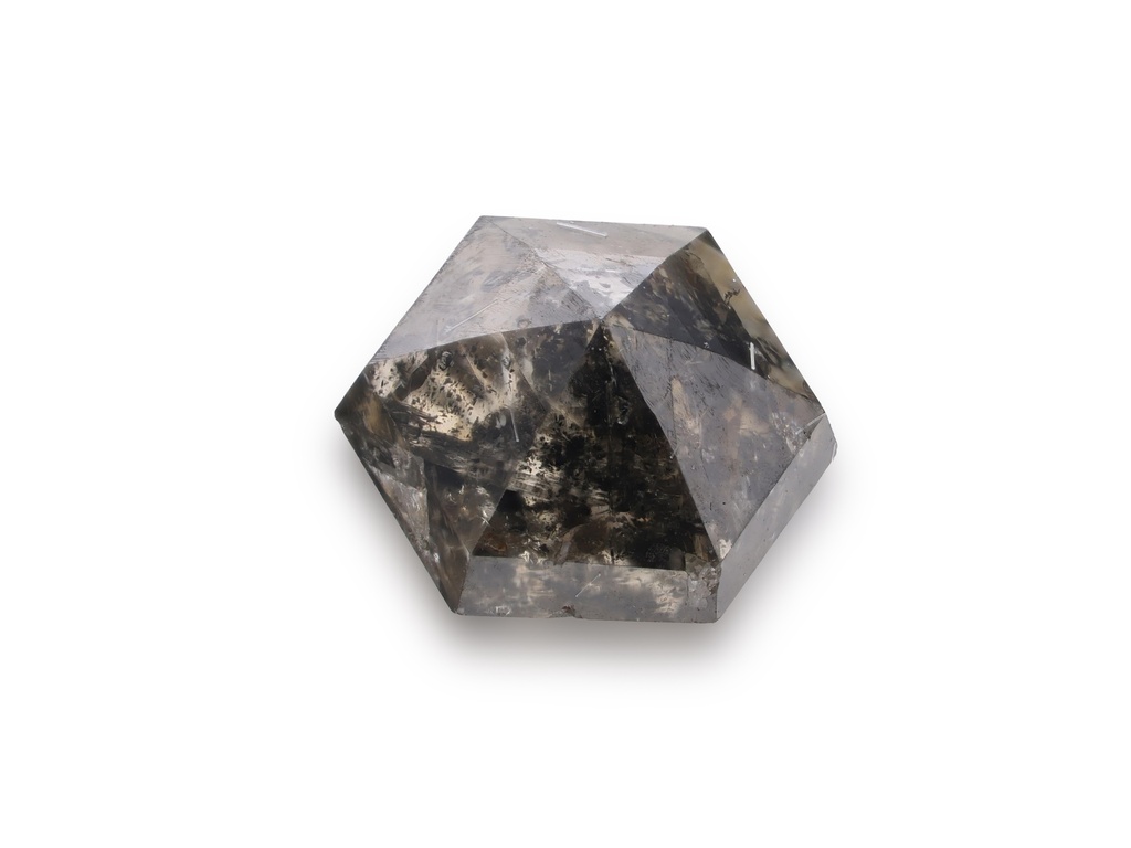 [DMFR0550X7] Salt & Pepper Diamond 5.6x4.9mm Hexagon Rose Cut