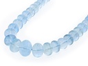 Aquamarine 3.5-11mm Polished Rondelle Graduated