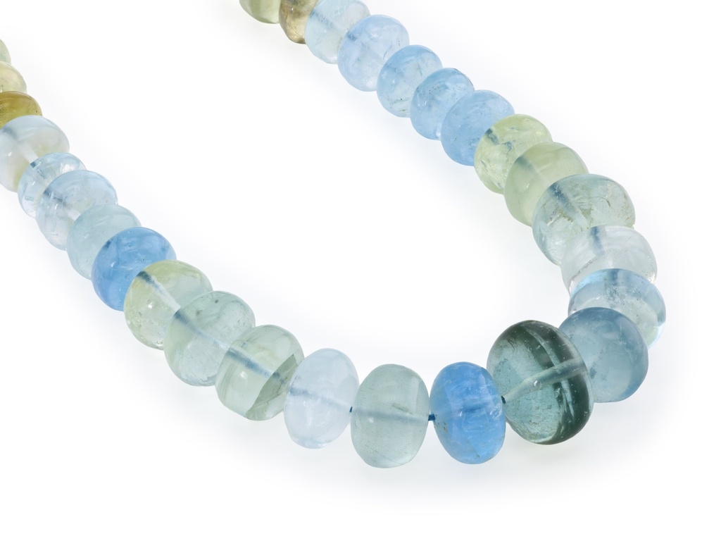 Beryl Multicolour 6-11mm Polished Rondelle Graduated