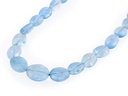 Aquamarine 6x5-12x10mm Polished Flat Oval Graduated