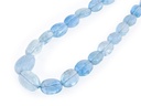 Aquamarine 6x5-12x10mm Polished Flat Oval Graduated