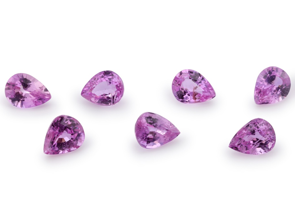 [SPPB0504C] Pink Sapphire 5x4mm +/- Pear Shape Mid