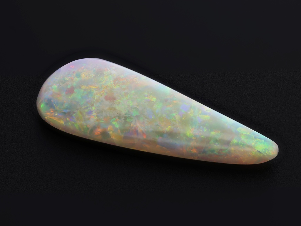 [NX10137] Solid White Opal 23.3x9.5mm Free Form
