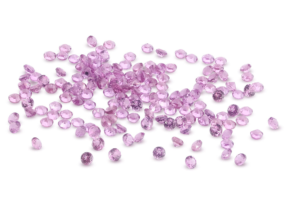 Rhodolite Garnet 1.00mm Round Diamond Cut