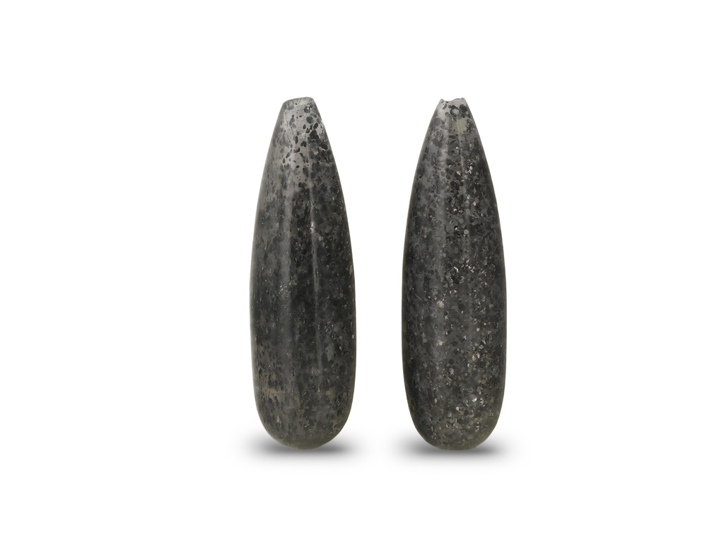 [AVDC2006P] Black Aventurine 20x6mm Drop Pair