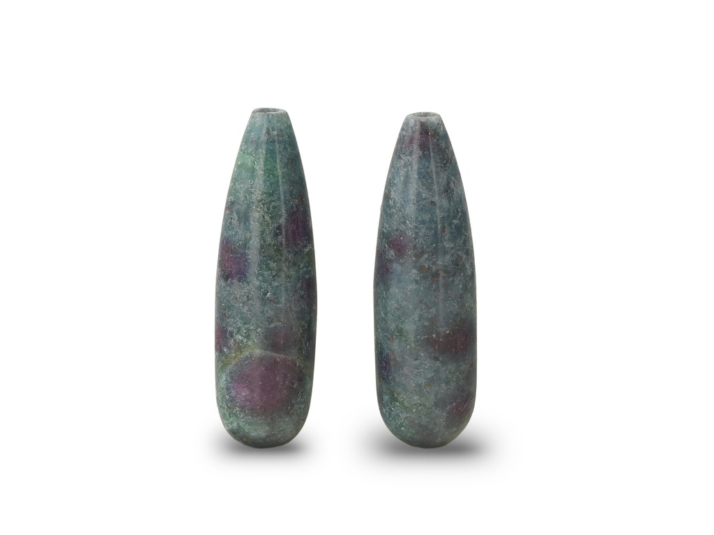 [KYDC2006P] Ruby in Kyanite 20x6mm Drop Pair