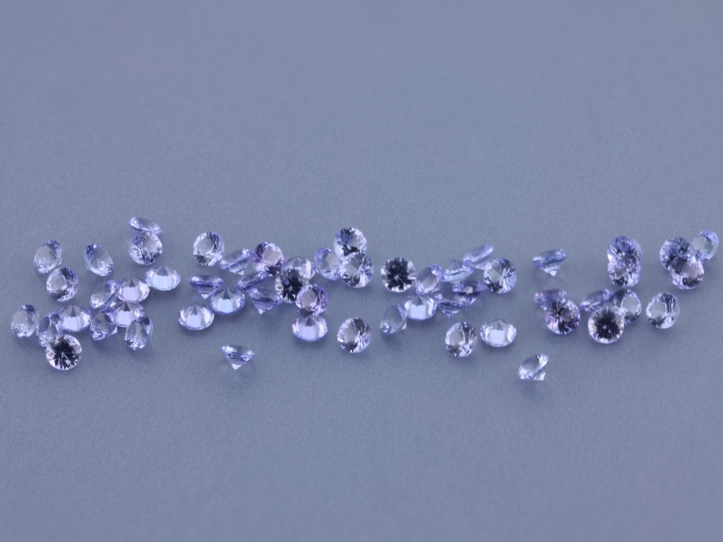 Tanzanite 1.50mm Round Diamond Cut