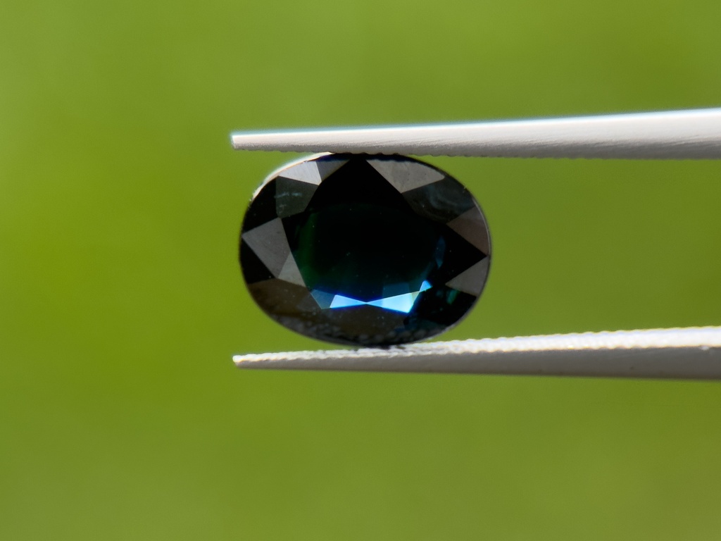 Australian Sapphire 8.9x6.97mm Oval Dark Blue