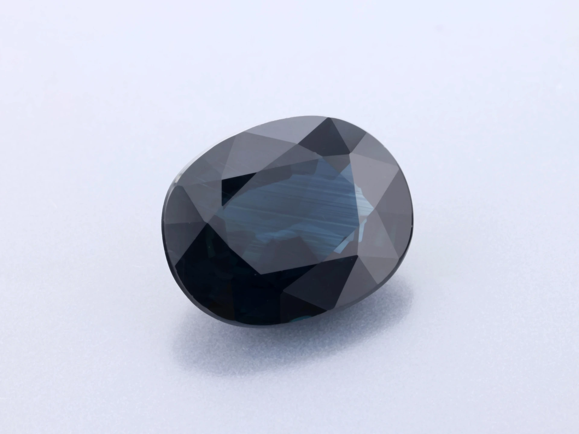 Australian Sapphire 8.9x7.1mm Oval Dark Blue
