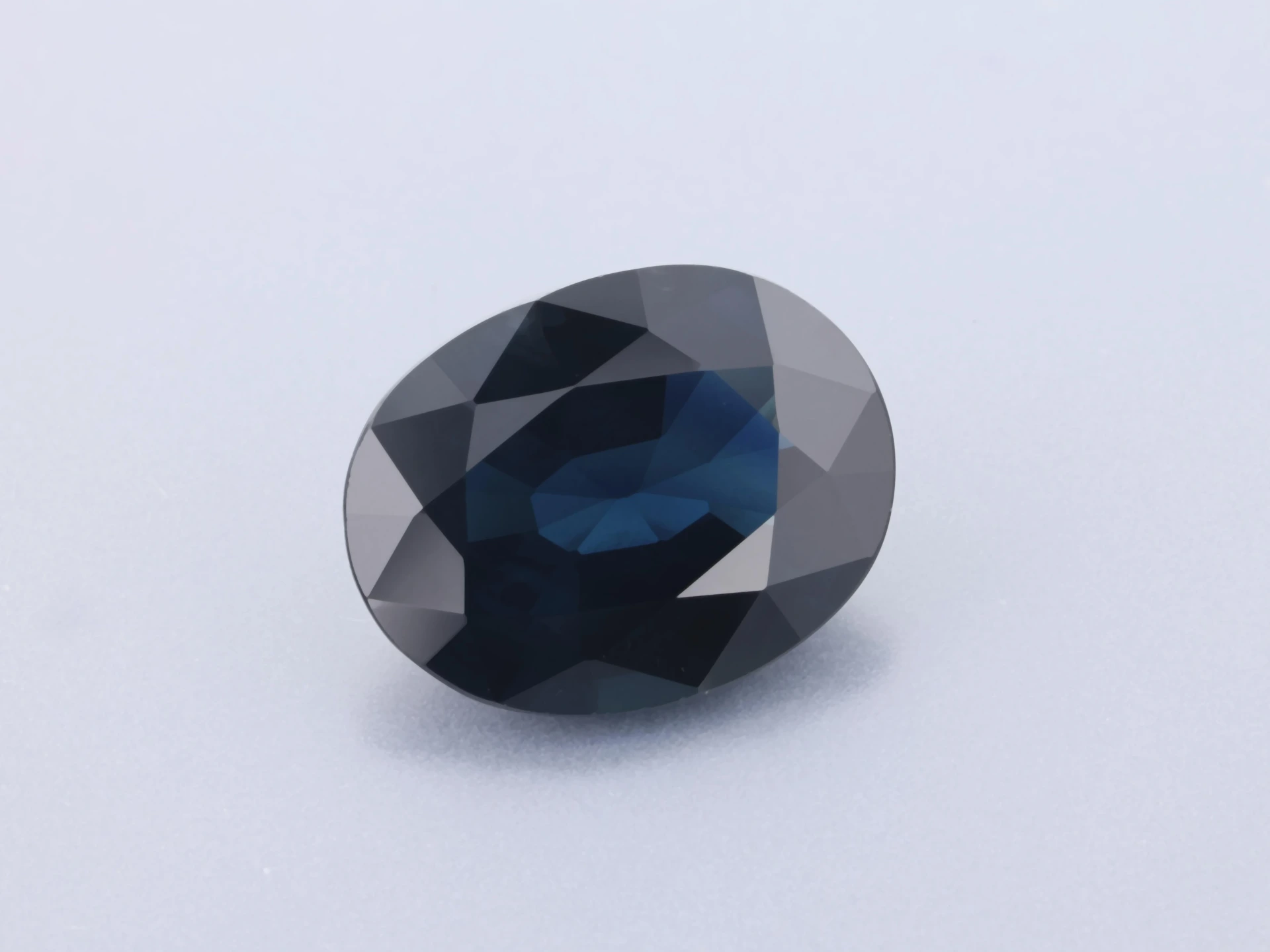 Australian Sapphire 8.7x6.8mm Oval Dark Blue