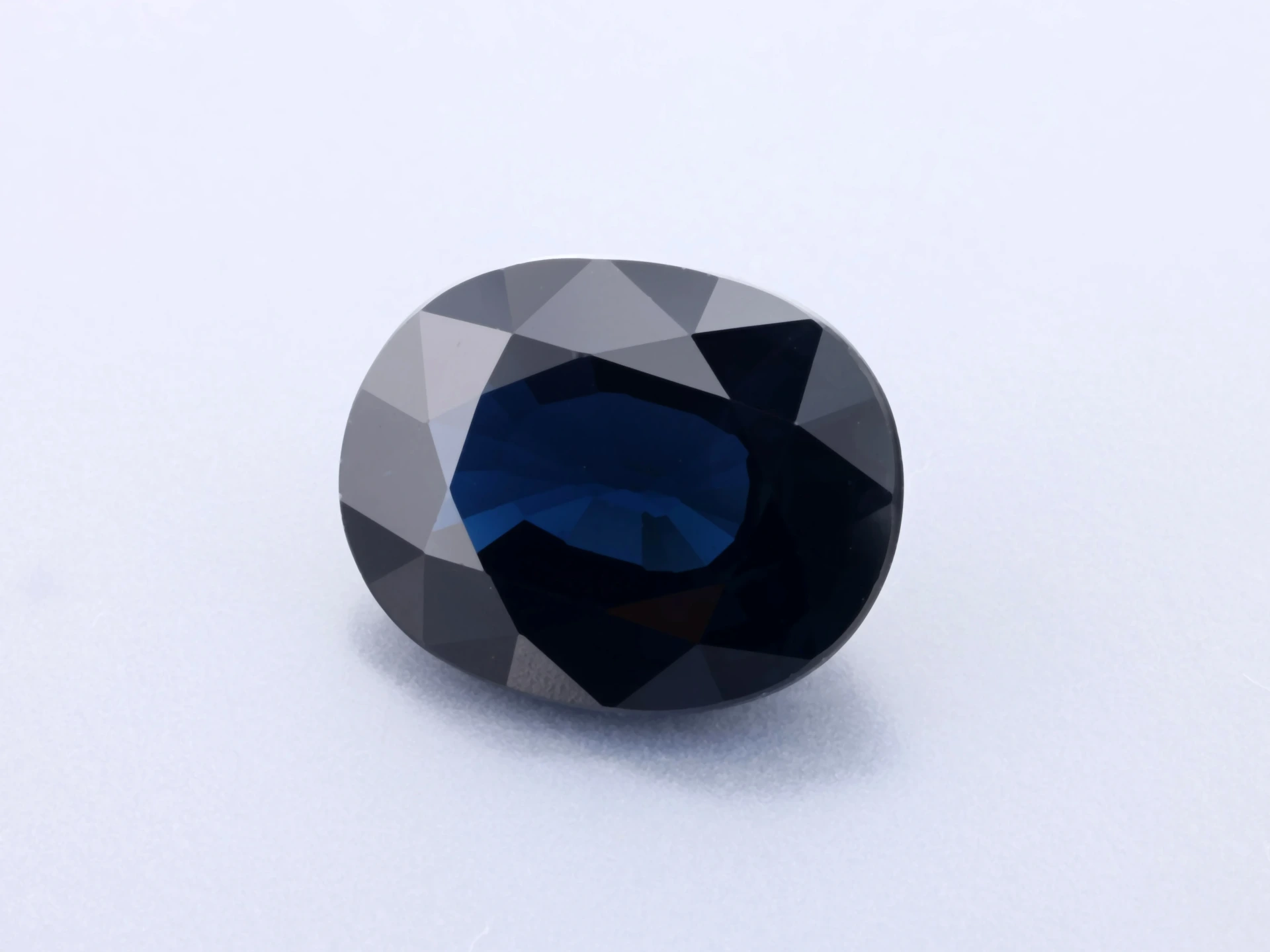 Australian Sapphire 8.8x6.9mm Oval Dark Blue