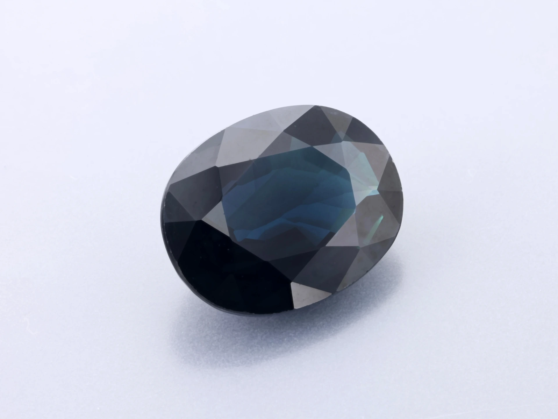 Australian Sapphire 9.1x7.1mm Oval Dark Blue