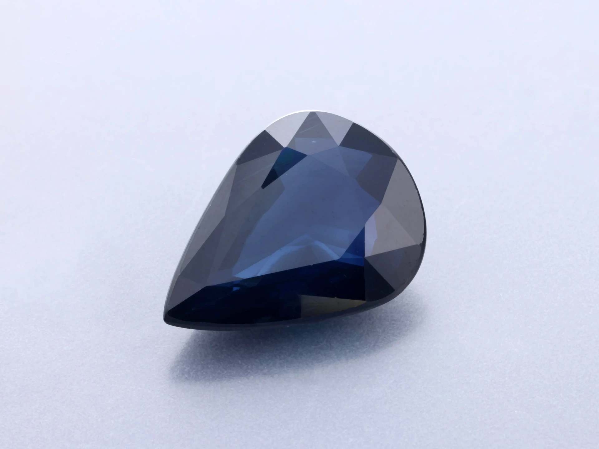 Australian Sapphire 9.1x6.7mm Pear Shape Dark Blue