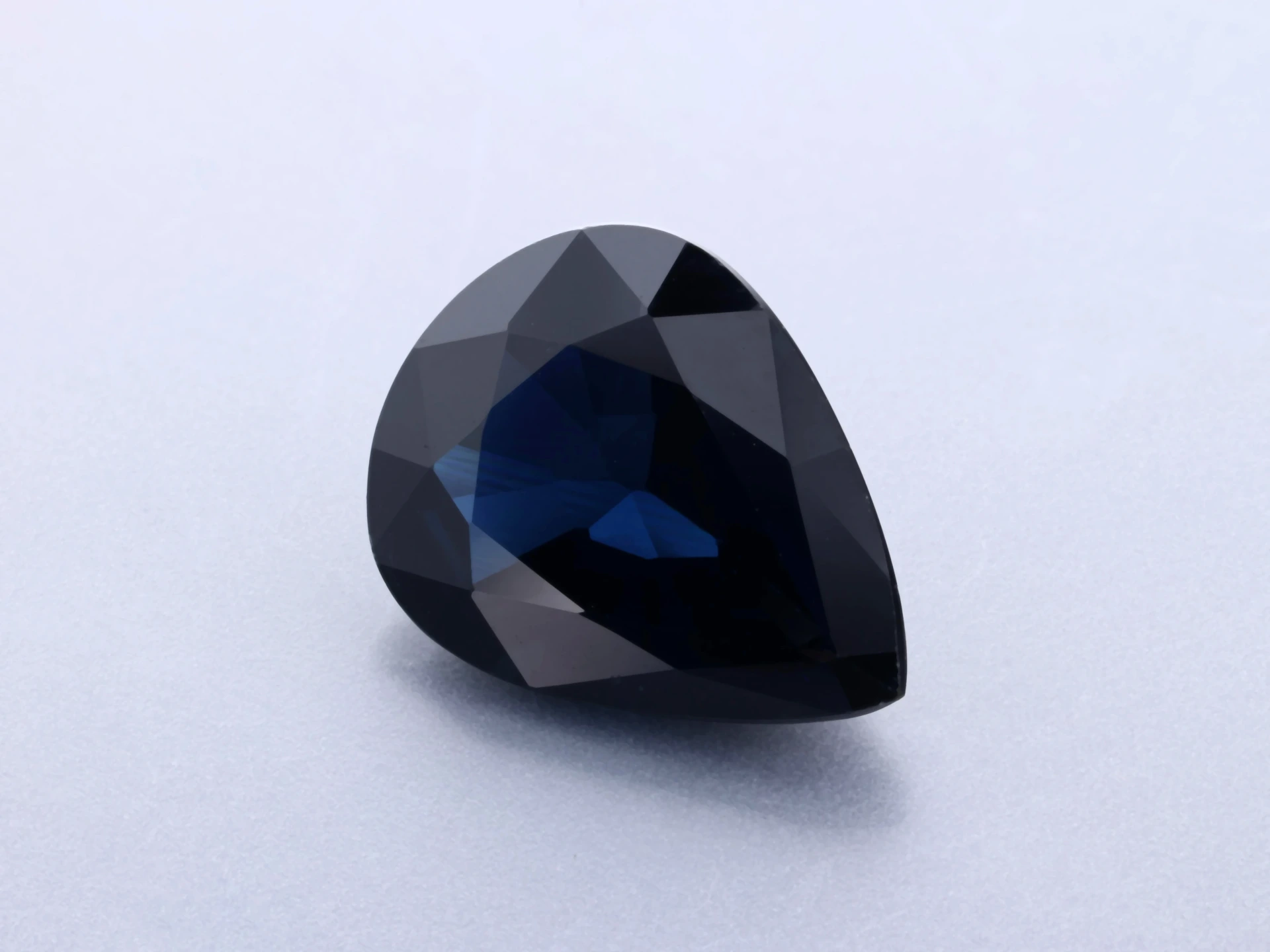 Australian Sapphire 9x7mm Pear Shape Dark Blue