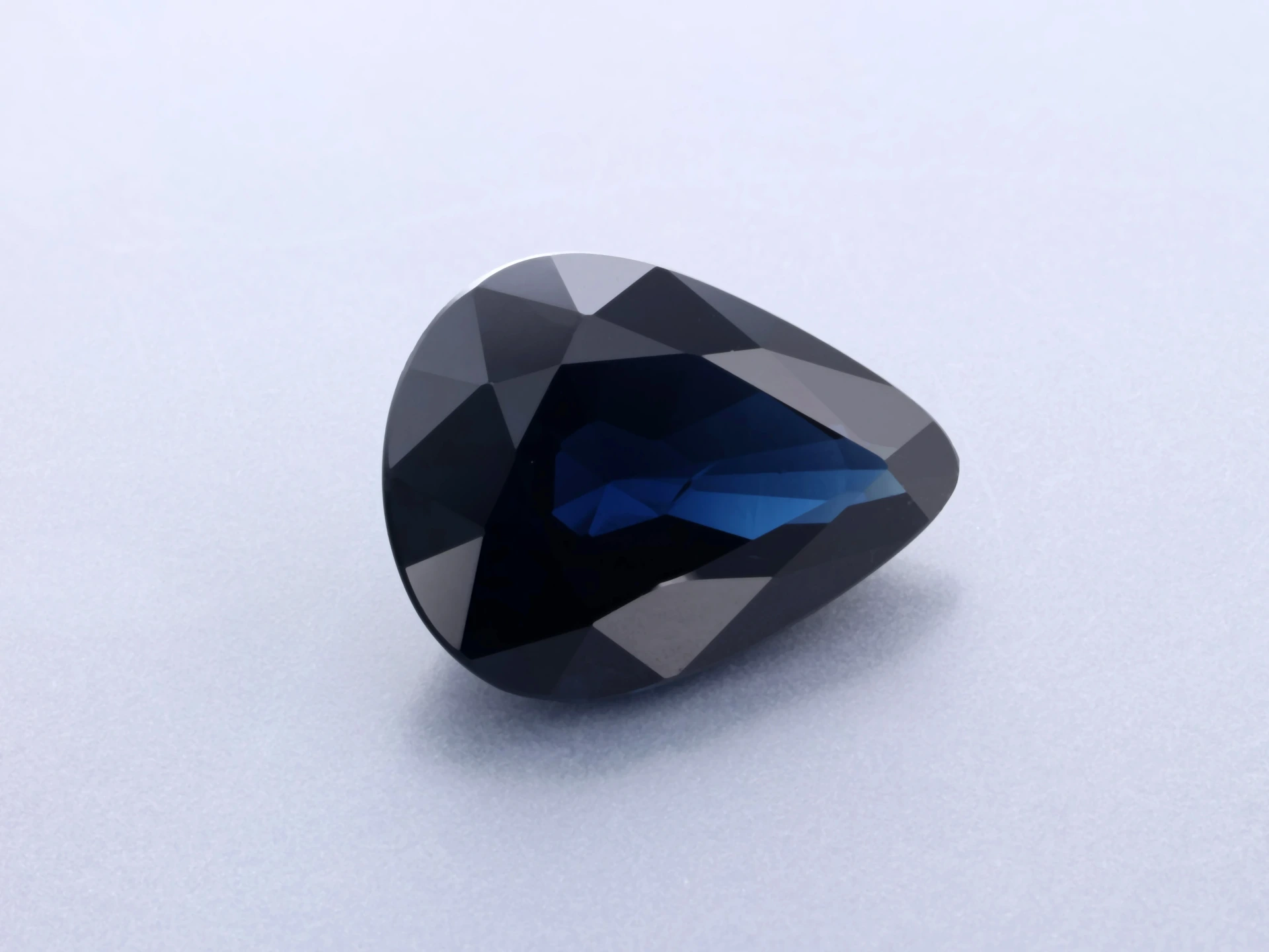 [SAX3654] Australian Sapphire 8.8x6.7mm Pear Shape Dark Blue