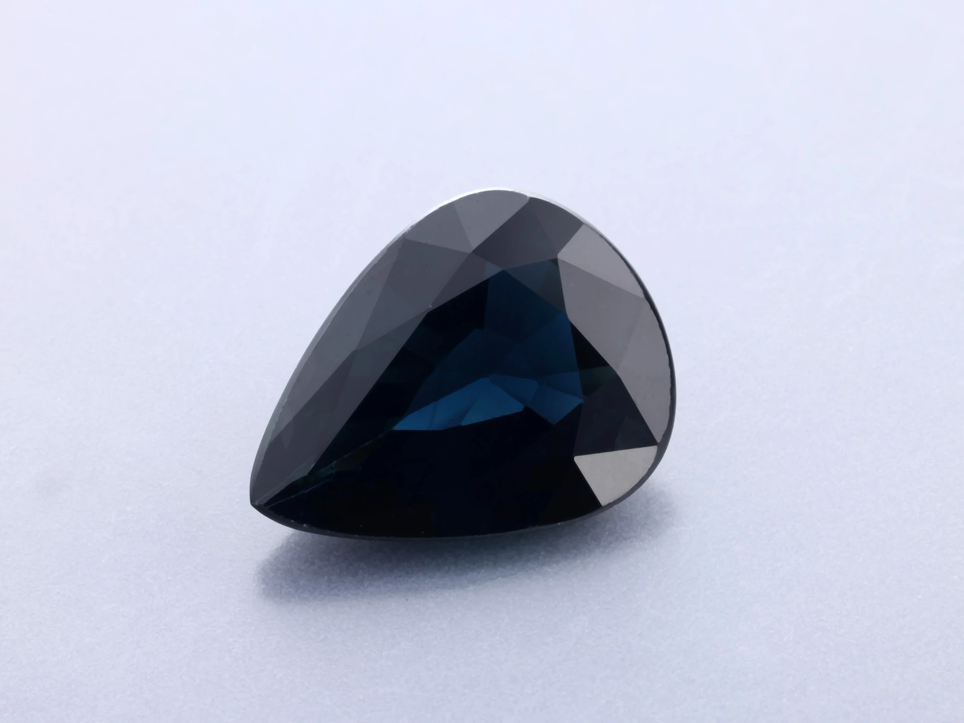 Australian Sapphire 9x6.9mm Pear Shape Dark Blue