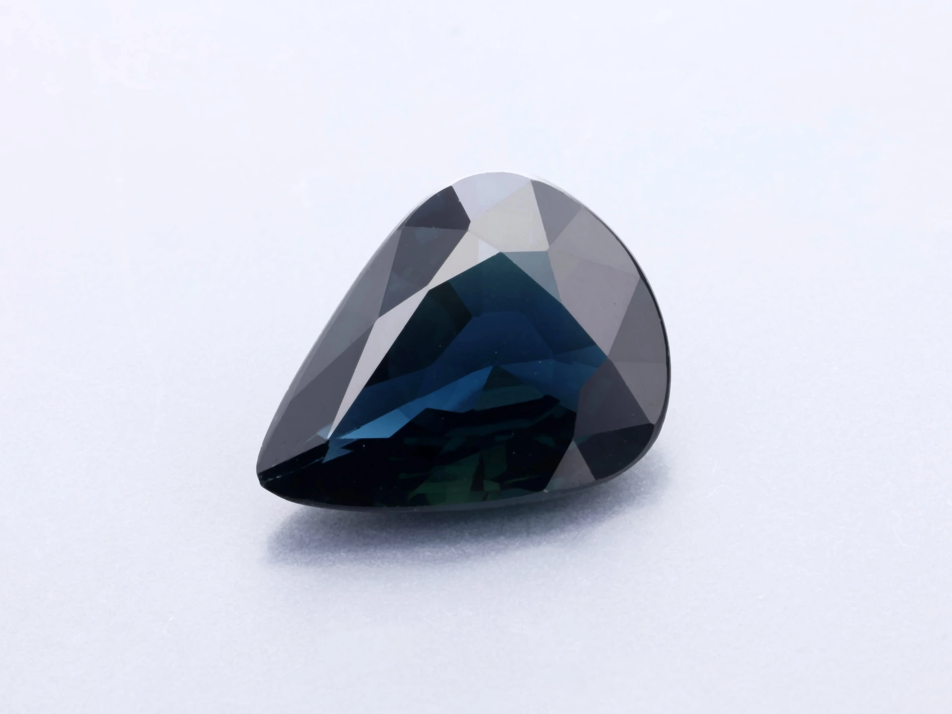 Australian Sapphire 8.8x6.9mm Pear Shape Dark Blue