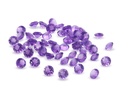 Amethyst 3.50mm Round Mid to Strong Diamond Cut