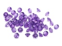 Amethyst 4.00mm Round Mid to Dark Diamond Cut