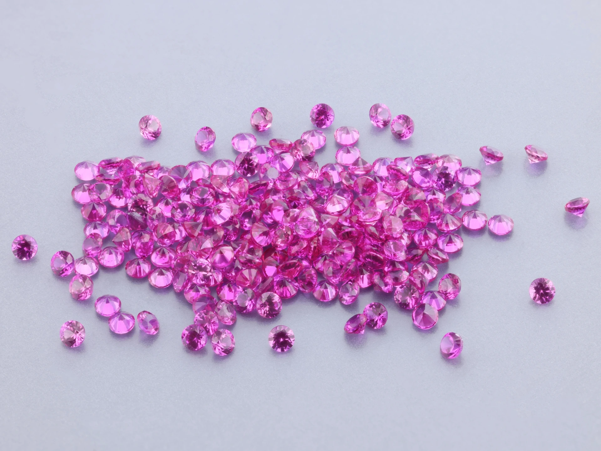 [YKRB0125S] Synthetic/Lab Grown Ruby 1.25mm Round Dark Pink