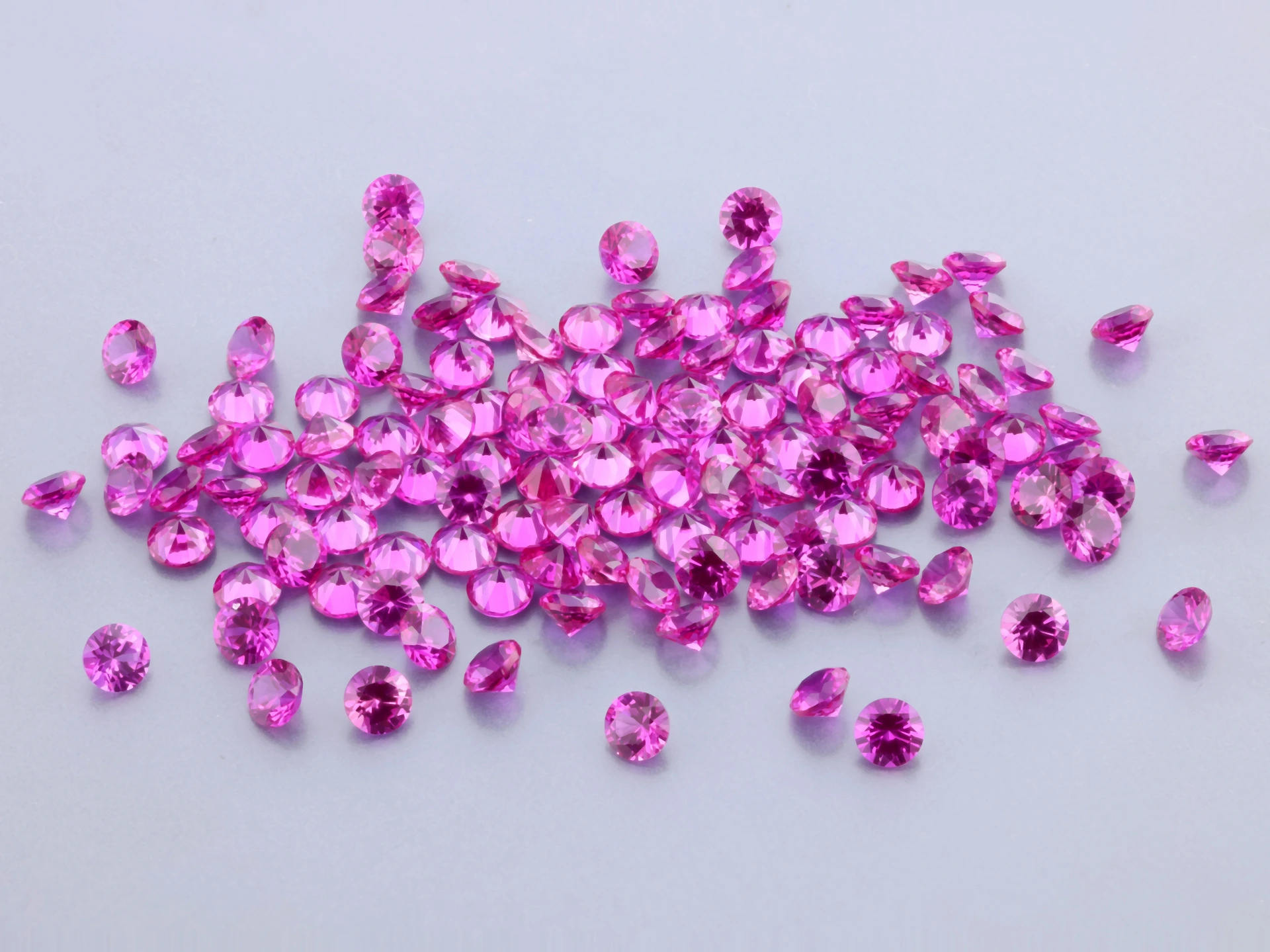 [YKRB0225S] Synthetic/Lab Grown Ruby 2.25mm Round Dark Pink
