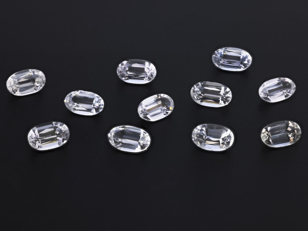 White Sapphire 5x3mm Oval