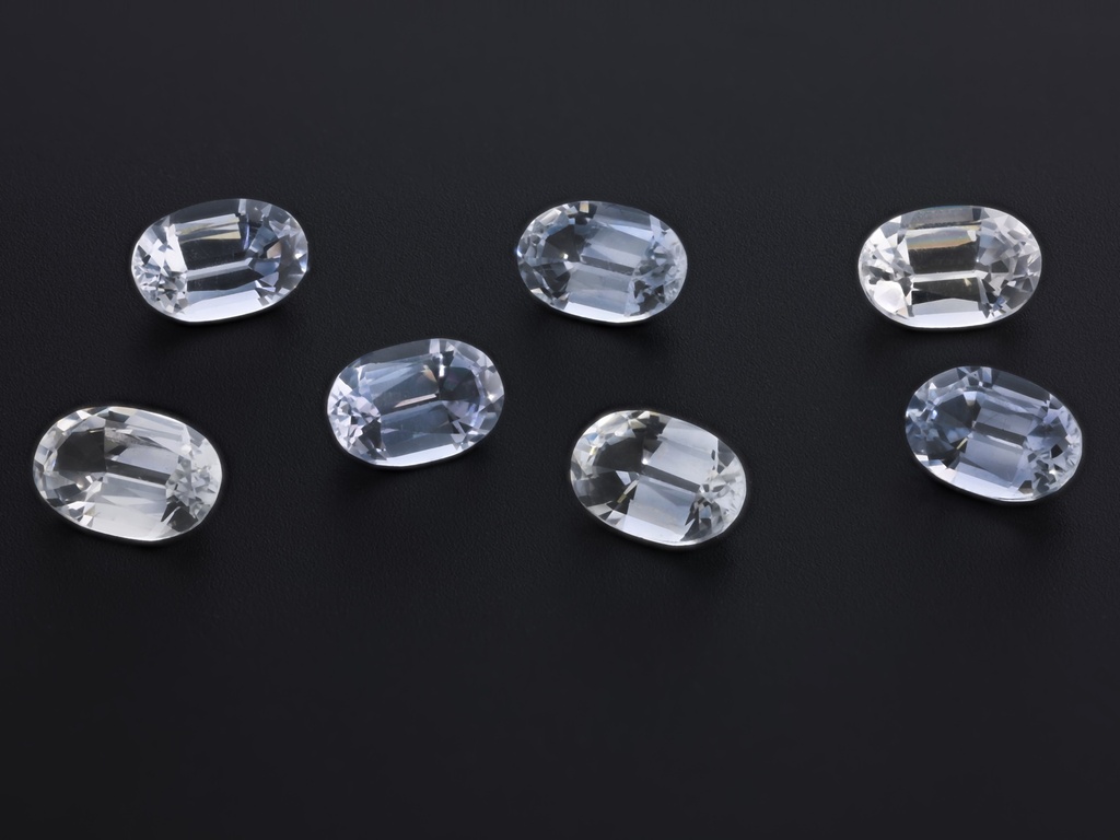 White Sapphire 6x4mm Oval