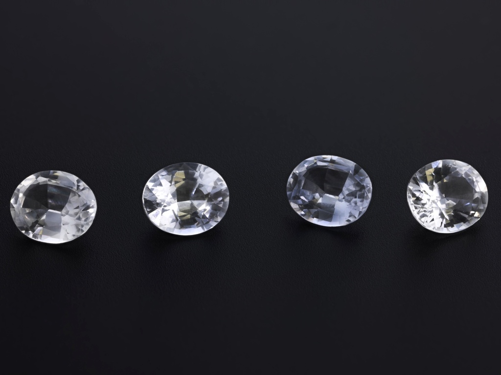 White Sapphire 6x5mm Oval