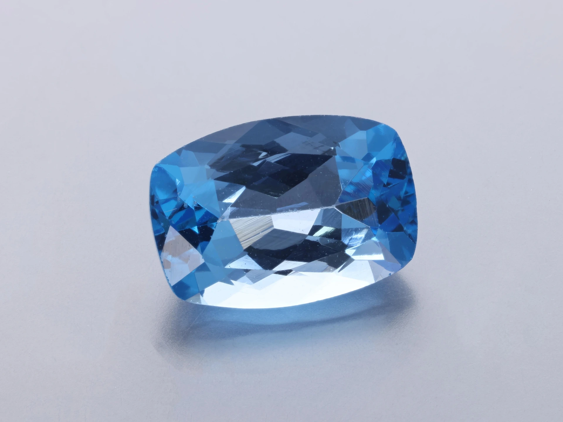 Medium Blue Topaz 11x8mm Cushion