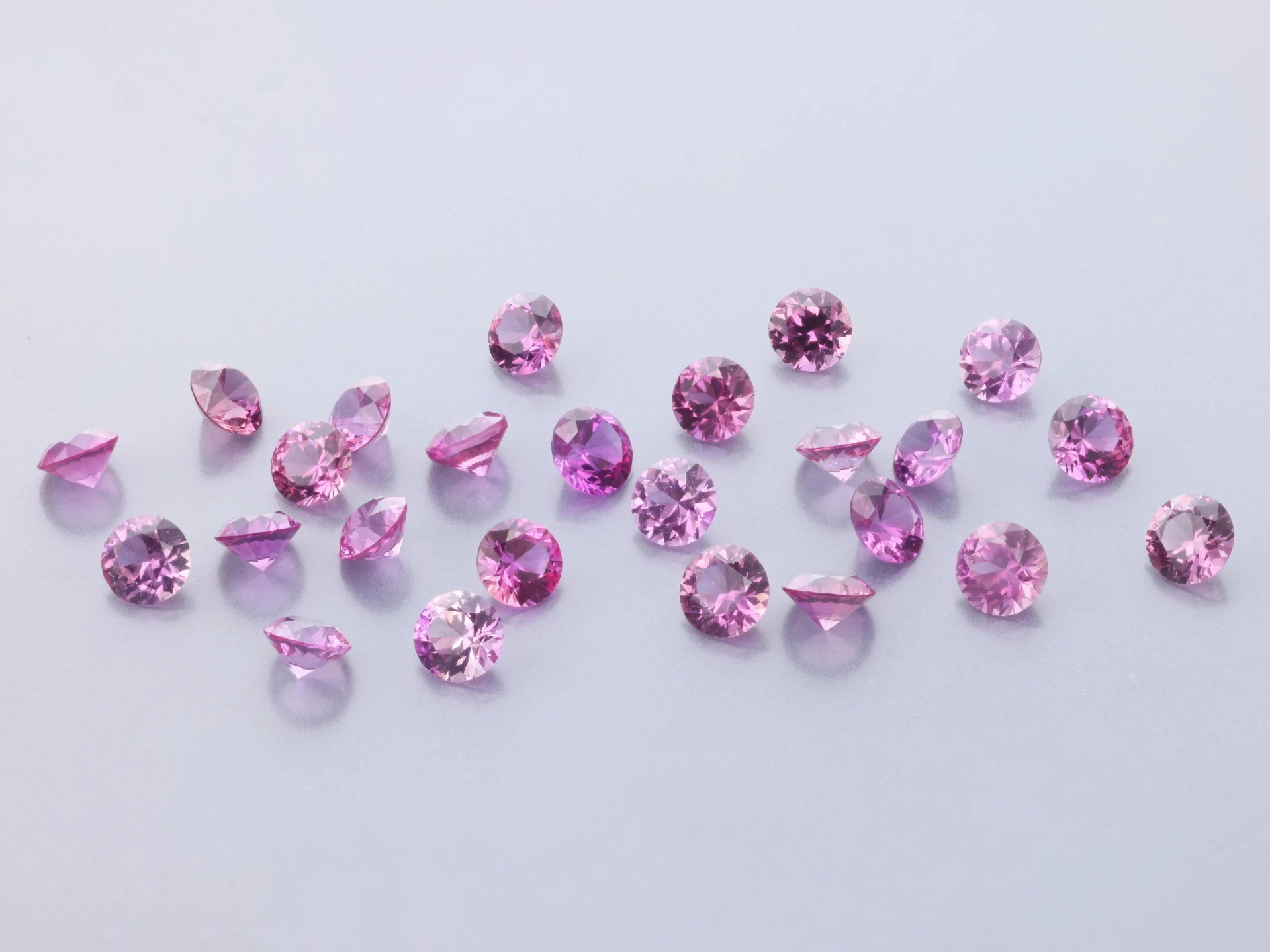 [SPRB0275P1] Pink Sapphire 2.75mm Round Pink Parcel 1