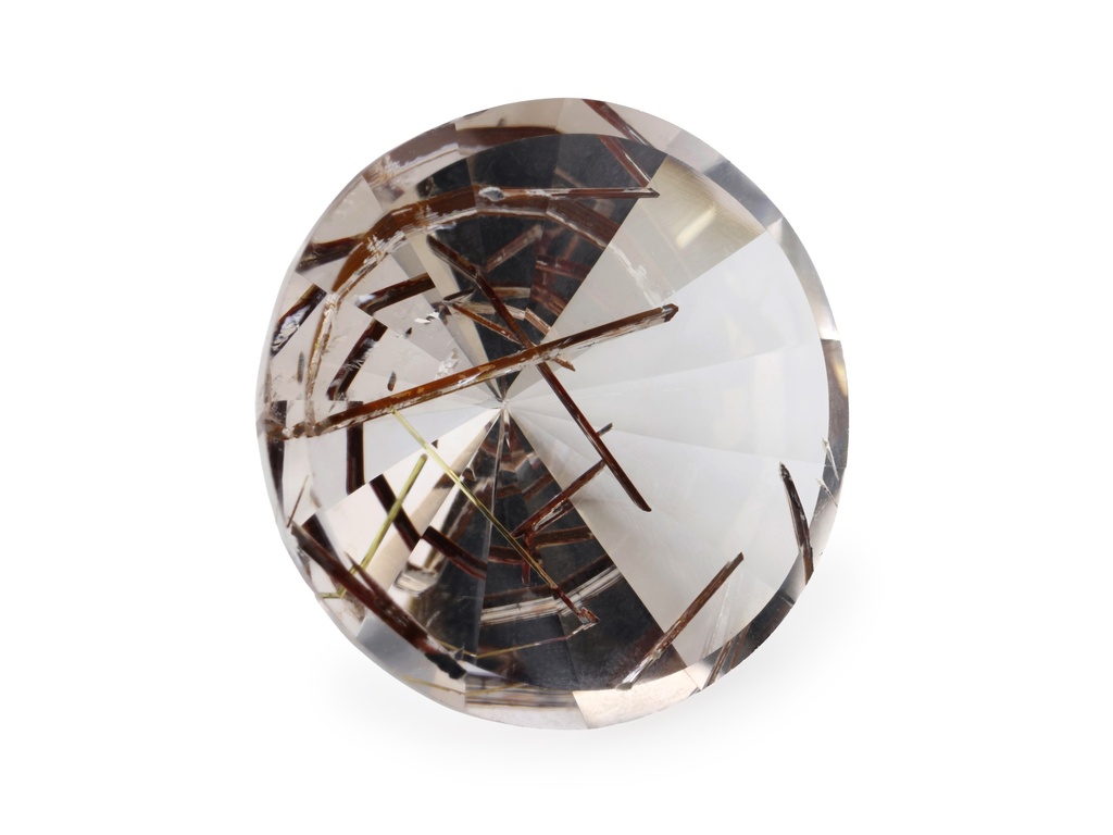 Rutilated Quartz 22.00mm Round Faceted