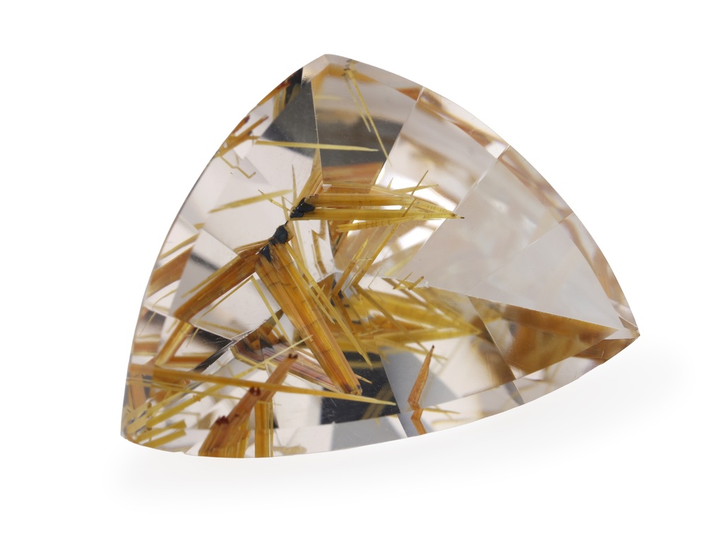 Rutilated Quartz 21.2x15.60mm Trilliant Faceted