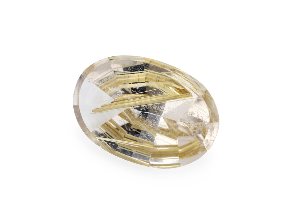 Rutilated Quartz 14.7x10.2mm Oval Faceted