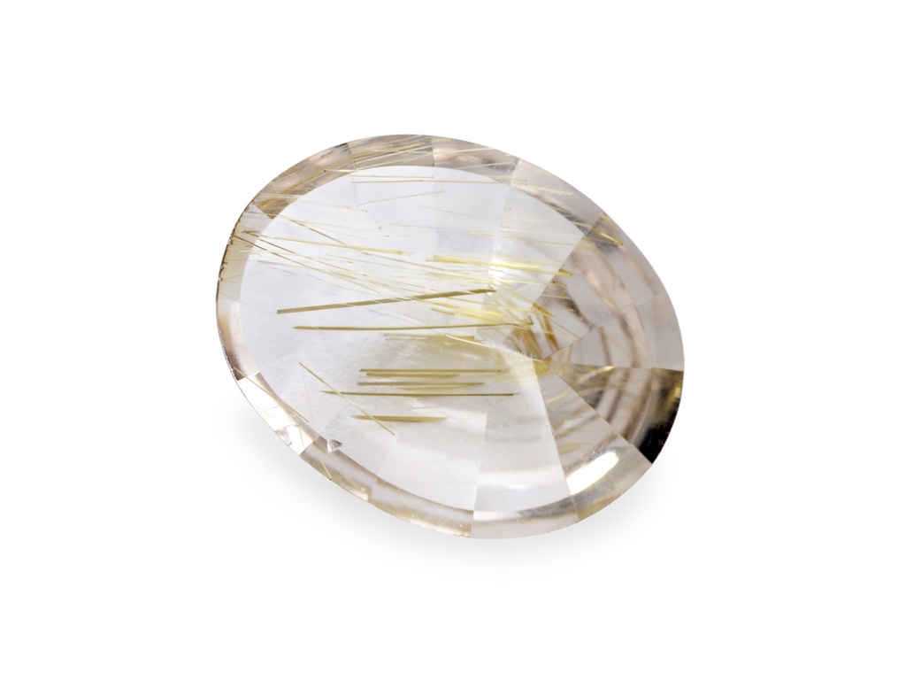 Rutilated Quartz 14.8x11.4mm Oval Faceted