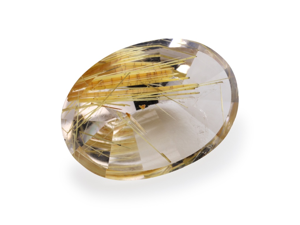 Rutilated Quartz 15x10.7mm Oval Faceted