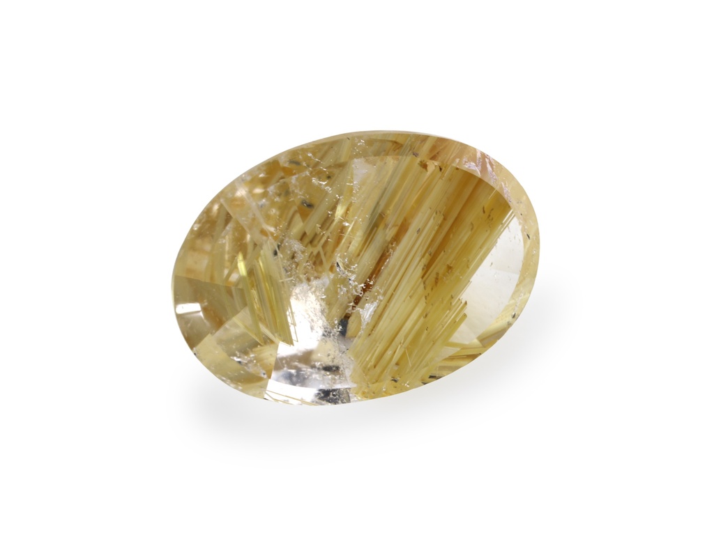 Rutilated Quartz 12x8.4mm Oval Faceted