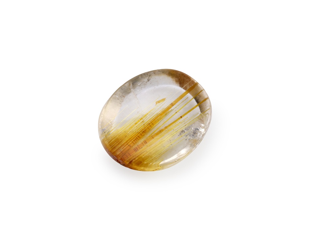 Rutilated Quartz 10.9x9.4mm Oval