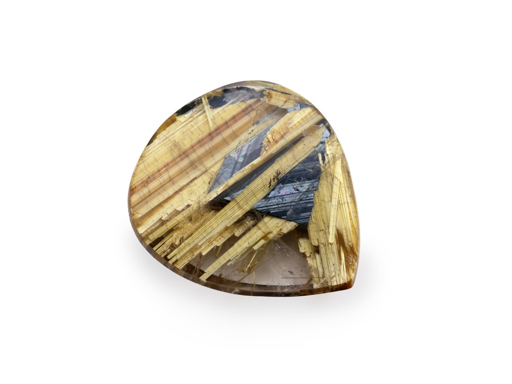 Rutilated Quartz 16.7x14.9mm Pear Shape